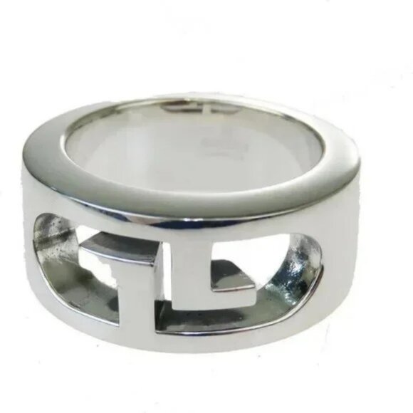 Gucci US Size 4 Silver 925 Ring Silver - Picture 1 of 12